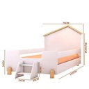 Ver imagem 4 de Cama Montessoriana Casinha Infantil Com Escadinha Branco Ayla Divaloto Com Colchão Gazin