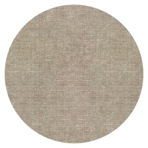 Tapete Redondo Prime Qatar Marrom Antiderrapante Algodão e Poliéster Ideal para Sala Quarto Confortá