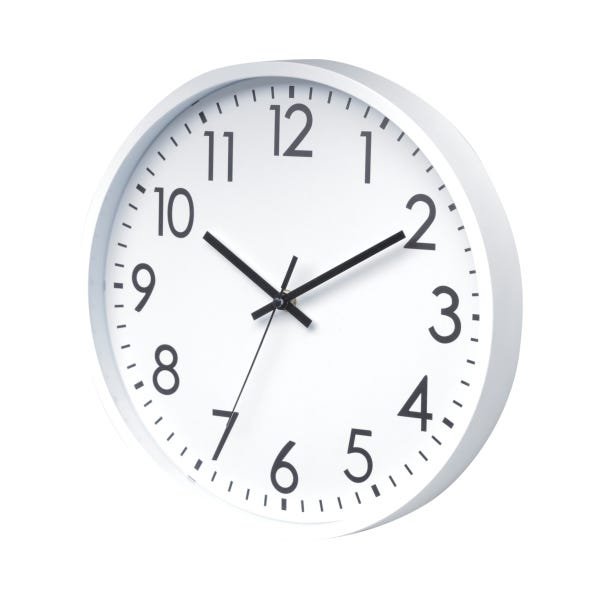 Relógio Parede Plastico Basic Branco 30,5x4cm - 2