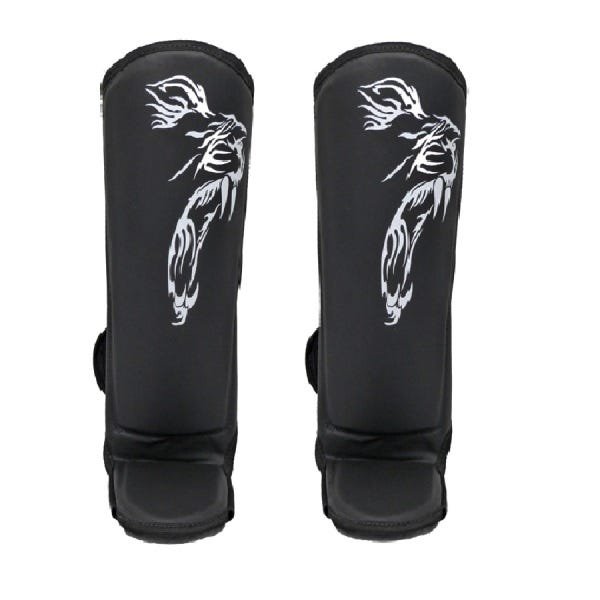 Kit Boxe Muay Thai Moster Figther Caneleira Ultra Pr/Rs 10oz - 3
