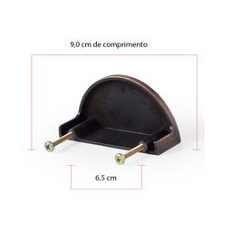 Kit 4 Puxador Armario Puxador Concha para Gaveta Puxadores Coloniais Armarios Comoda Cozinha: Bronze - 2