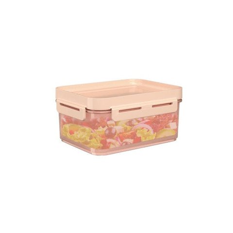 Pote Hermético Flap 1 Litro Coza 18,5 X 14,5 X 8,5 Cm - Rosa