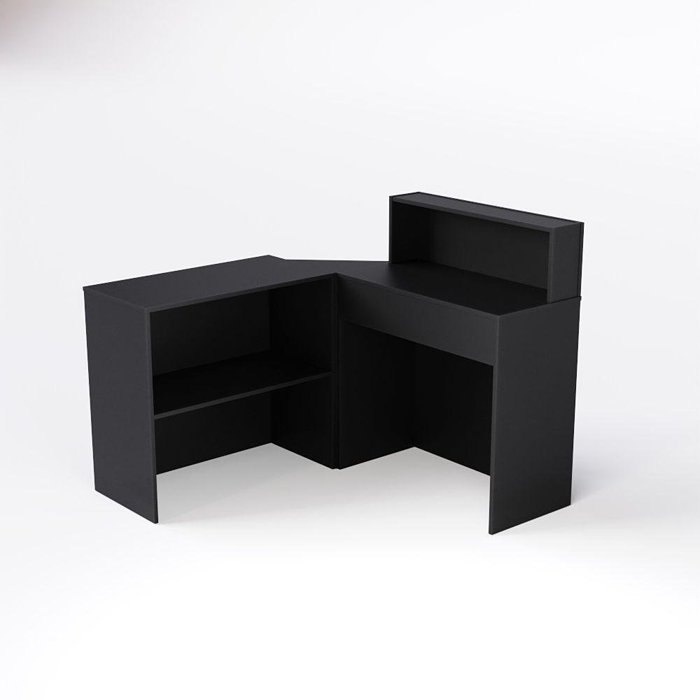 Balcão Modular - Alto + Baixo + Nicho Lateral Cor:preto