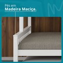 Ver imagem 4 de Beliche Casal/solteiro em Madeira Merk com Cama Auxiliar Solteiro