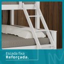 Ver imagem 5 de Beliche Casal/solteiro em Madeira Merk com Cama Auxiliar Solteiro