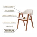 Ver imagem 5 de Kit 4 Cadeiras de Jantar em Madeira Maciça Estofada e Corda Artesanal Serena Espresso Móveis