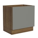 Ver imagem 3 de Balcão para Forno de Embutir 80 X 60 Cm sem Tampo Rustic/cinza Agata Madesa