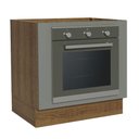 Ver imagem 1 de Balcão para Forno de Embutir 80 X 60 Cm sem Tampo Rustic/cinza Agata Madesa