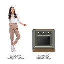 Ver imagem 5 de Balcão para Forno de Embutir 80 X 60 Cm sem Tampo Rustic/cinza Agata Madesa