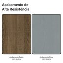 Ver imagem 7 de Balcão para Forno de Embutir 80 X 60 Cm sem Tampo Rustic/cinza Agata Madesa
