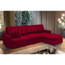 Ver imagem 1 de Sofá Berlin 3.85x1.70m com Chaise Super Pillow Top - Vinho