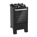 Ver imagem 1 de Fogão de Piso a Gás Fischer Fit Line 4 Bocas 93cm Trempe Iron Preto Bivolt