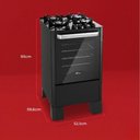 Ver imagem 7 de Fogão de Piso a Gás Fischer Fit Line 4 Bocas 93cm Trempe Iron Preto Bivolt