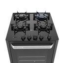 Ver imagem 3 de Fogão de Piso a Gás Fischer Fit Line 4 Bocas 93cm Trempe Iron Preto Bivolt