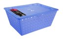 Ver imagem 1 de Cesta Maxi com Tampa Coza 39 x 30 x 16,8cm Azul