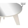 Mesa de Centro Espanha Tampo com Espelho - Artely - Off White - 4
