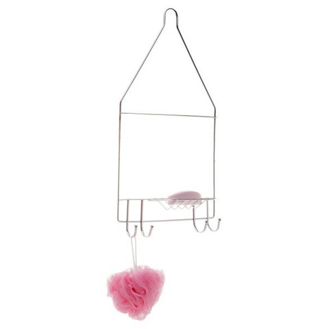 Porta Shampoo Cromado - 24,5X11X48Cm