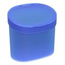 Ver imagem 1 de Lixeira Com Tampa Para Pia 22,8 X 15,6 X 22,4 Cm 4 L - Azul Coza
