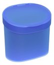Ver imagem 1 de Lixeira Com Tampa Para Pia 22,8 X 15,6 X 22,4 Cm 4 L - Azul Coza