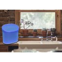 Ver imagem 4 de Lixeira Com Tampa Para Pia 22,8 X 15,6 X 22,4 Cm 4 L - Azul Coza