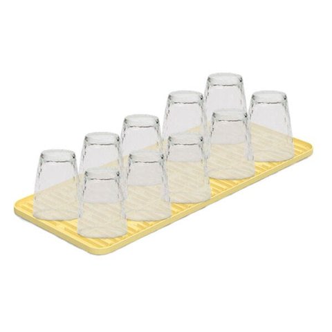 Tapete de Pia Single 42,2 x 17,4 x 1cm - Amarelo Coza