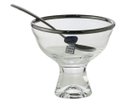 Ver imagem 3 de Conjunto Com 6 Bowls De Vidro E 6 Colheres De Inox Para Sobremesa Vera Black