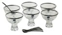 Ver imagem 2 de Conjunto Com 6 Bowls De Vidro E 6 Colheres De Inox Para Sobremesa Vera Black
