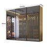 Guarda Roupa Casal 274cm 3 Portas Reflecta com Led 100% Mdf Cor:olmo - 3