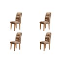 Ver imagem 1 de Conjunto 4 Cadeiras Para Sala De Jantar Imbuia