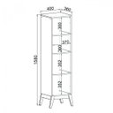 Ver imagem 4 de Cristaleira 1 Porta Retrô 0809 Genialflex