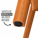 Ver imagem 5 de Kit 6 Cadeira de Jantar Madeira Maciça Floripa Estofada Premium Ergonomica Confortável Di Franco