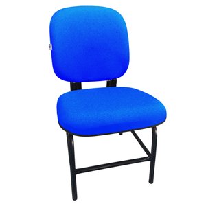 Cadeira Cadeirão Reforçado para Obeso Plus Size 180 Kg Anatômica Tecido Azul