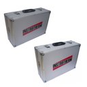 Ver imagem 1 de Kit 2 Maletas Alumínio Transporte Chave Divisória Pesca Acessórios Ferramentas Ma-800 E Ma-810