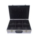 Ver imagem 2 de Kit 2 Maletas Alumínio Transporte Chave Divisória Pesca Acessórios Ferramentas Ma-800 E Ma-810