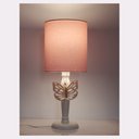 Ver imagem 2 de Abajur Infantil Borboleta Rosa Base Branco Provençal 20x49