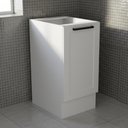 Ver imagem 2 de Balcão 40cm Branco em MDF com 1 Porta, Rodapé e 1 Prateleira - Tecnomobili