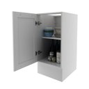 Ver imagem 4 de Balcão 40cm Branco em MDF com 1 Porta, Rodapé e 1 Prateleira - Tecnomobili
