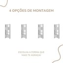Ver imagem 4 de Kit 2 Estantes Livreiros Co 2 Portas Arbos Branco/Terraza Artany