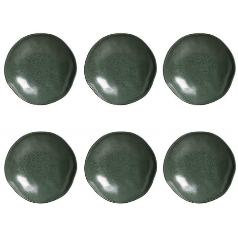 Conjunto de Pratos Fundos 06 Peças Orgânico Arauco Porto Brasil