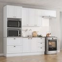 Ver imagem 1 de Cozinha Completa 4 Peças com Torre Quente Americana Branco Hp 100% Mdf