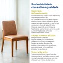 Ver imagem 7 de Kit 2 Cadeiras Sala de Jantar Pequi CabeCasa MadeiraOriginals Courino Marrom/Castanho