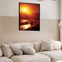 Ver imagem 2 de Quadro Decorativo Rio de Janeiro Pôr do Sol - 70x50cm:moldura Branca