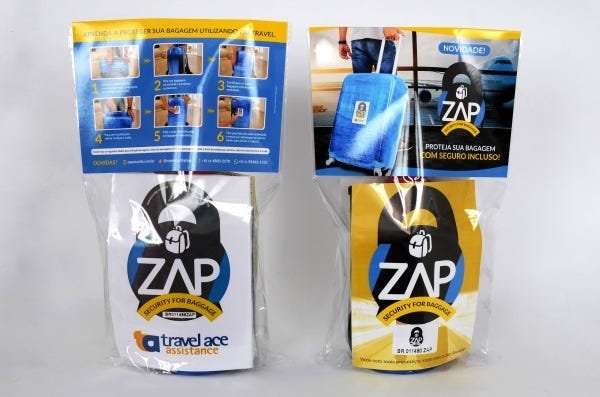 Zaptravel/ kit de embalagem de malas de viagem com seguro - 3