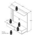 Ver imagem 3 de Painel para Tv Smart até 32 Polegadas Turim - Cores - Comprar Moveis em Casa: Off / Freijó