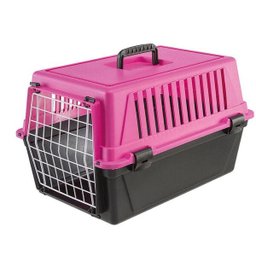 Caixa De Transporte Atlas Elpa Rosa 10 Ferplast Pequeno - 1