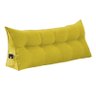 Almofada de Apoio para Cabeceira 100cm Suede Várias Cores - Estopar Suede Amarelo - 1