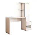 Ver imagem 3 de Mesa Escrivaninha Alune com Estante 1 Porta 1 Gaveta Branco - Panorama Móveis