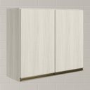 Ver imagem 2 de Armario Aereo 2 Portas Mdf 80 Cm Kali 12211 Bianco Toq Bianco Toq Nicioli