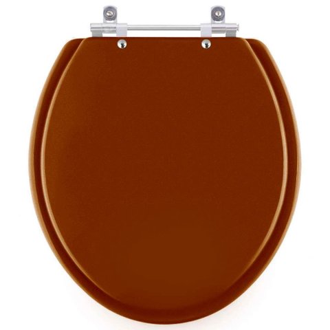 Assento Sanitário Convencional / Oval Caramelo para Vaso Deca