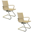 Ver imagem 1 de Kit 02 Cadeiras Diretor Fixa Charles Eames Cromada Nude